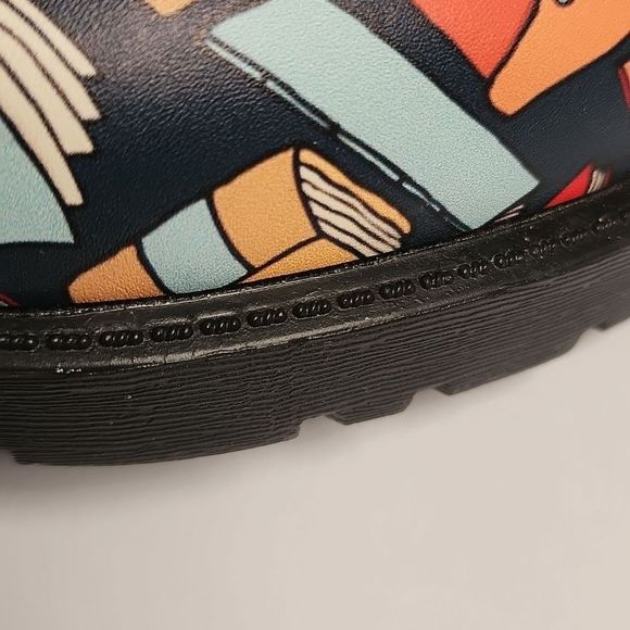 MAWEEPET Boots, Books,Black,Doc Style Size 8.5 Men 11 F EUC School Teacher Learn - Picture 8 of 12